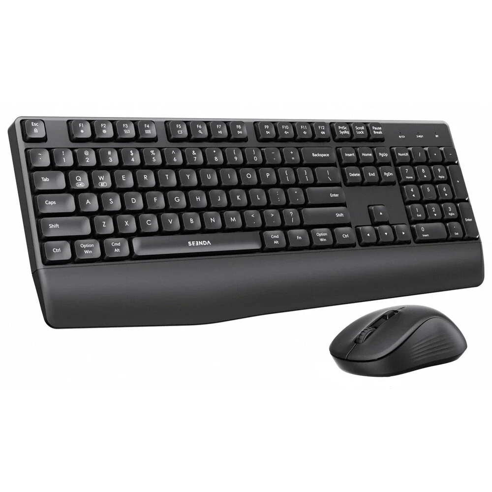 seenda Wireless Bluetooth Keyboard and Mouse Combo, COE200 Ergonomic Wireless...